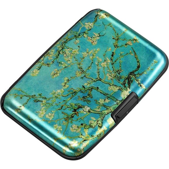 Wallet Credit Cards Holder Apricot flower - Picture 1 of 7